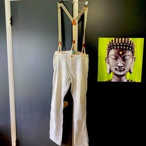 Scotch and Soda Jagger Style chino WITH suspenders. These are the coolest pants!